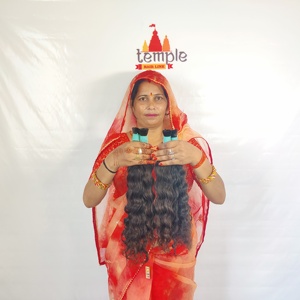 Extensiones de Cabello Indio Remy con Doble Trama, Ondulado, Sin Procesar, Color Natural, para Mujer, Venta al Por Mayor - Product Image 1