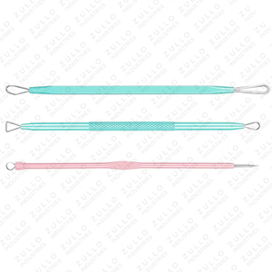 Kit de soins du visage professionnel 3 pièces en acier inoxydable, extracteurs d'acné et de points noirs, ensemble de nettoyage des pores du visage 3 pièces en acier inoxydable - Product Image 4