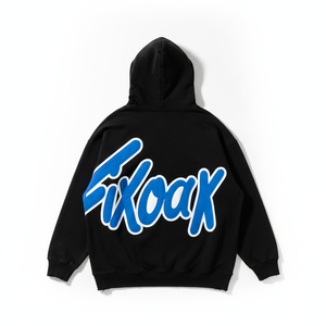 เสื้อฮู้ดดี้คอกลมทรงโอเวอร์ไซส์ผ้าฟลีซหนานุ่มพิมพ์ลายพัฟโฟมโลโก้ 3 มิติ คุณภาพสูงสำหรับผู้ชาย - Product Image 3