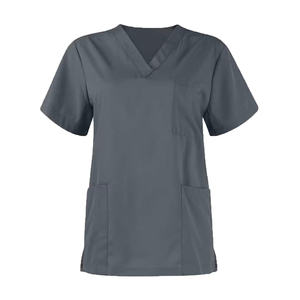Wholesale Custom Color Hospital Medical Doctor <b>Scrub</b> Suits <b>Scrubs</b> Nursing Surgical <b>Uniforms</b> Sets 100% Cotton Knitted Breathable - Product Image 4
