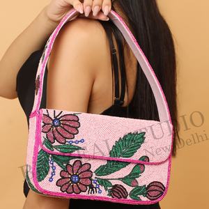 Nuevo Bolso de Mano Tipo Clutch con Diseño Geométrico y Cuentas para Mujer, de BRAZEAL STUDIO, Ideal para Bodas - Product Image 2