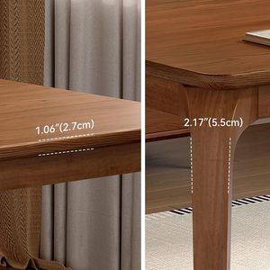 Modern Solid Wood Dining <b>Table</b> Rectangular Wooden Dining Room <b>Table</b> Minimalist Home Furniture - Product Image 2