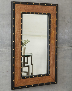 Miroir mural en bois moderne pour la décoration intérieure, idéal pour la chambre, le salon, la salle de bain et l'entrée (pour la maison en Inde) - Product Image 2