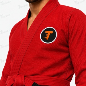 Kimono de BJJ de compétition 450 GSM en coton tissé perlé, veste renforcée, pantalon Ripstop, tenue d'entraînement et de combat pour académie, personnalisable - Product Image 6