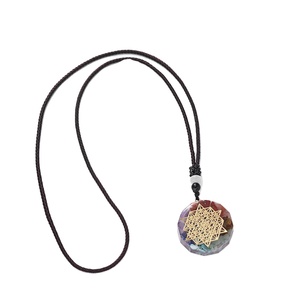 Pendentif Orgone et Collier Orgonite - Pendentif Énergétique en Pierre Précieuse Polie 7 Chakras Feng Shui Souvenir en Promotion - Product Image 1