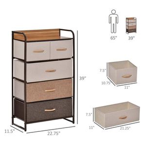 Cassettiera Chester Contemporanea Moderna in Metallo/Rattan/Acciaio con Cassetti in MDF Stile Nordico per Soggiorno e Seminterrato - Product Image 5