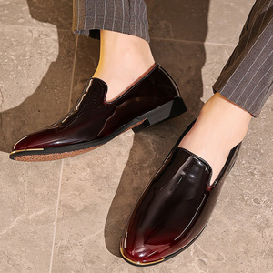 Nuevos Mocasines de Cuero para Hombre, Estilo Ejecutivo, Sin Cordones, Moda Otoño Invierno, Calzado Casual de Vestir para Hombre - Product Image 1