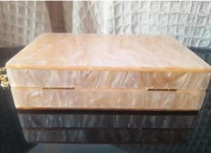 Pochette en résine, sac à bandoulière pour femme, sacs à main de mariée, pochettes en pierre de résine d'Inde - Product Image 4