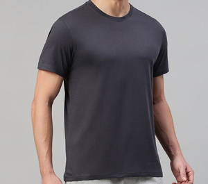 Camiseta de Algodón Lisa para Hombre con Logotipo Personalizado, Corte Regular, Suave, Transpirable, Ecológica, Cuello Redondo, Ropa Casual de Primera Calidad - Product Image 1