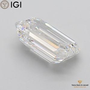 Diamante Cultivado en Laboratorio CVD de Brillo Deslumbrante, 5.00 Quilates, Corte Esmeralda, Claridad VVS1, Color E, con Certificado IGI, para Anillo de Compromiso - Product Image 6