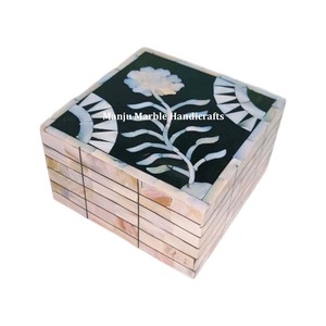 MDF MOP MOP Bone Inlay กล่องใส่เครื่องประดับดีไซน์พิเศษหรูหราแบรนด์ดัง - Product Image 1