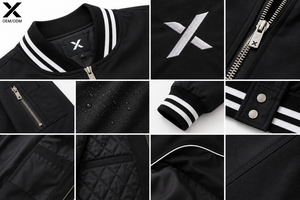 X Sports City Men's Bomber Varsity Windbreakers Turn-<b>Down</b> Collar Made in Pakistan OEM/ODM Hot Sale Trending Designs Casual Style - Product Image 6