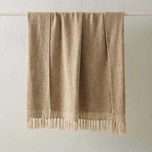 100% Cotton Woven Designer Fringe <b>Throw</b> Blanket | Boho Decorative Sofa Blanket | Home Decor Woven <b>Throw</b> - Product Image 5