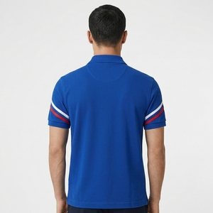 เสื้อโปโลพรีเมียมชาย ผ้าฝ้ายผสมโพลีเอสเตอร์ แขนสั้น ปักโลโก้ตามสั่ง สวมใส่สบายๆ - Product Image 2
