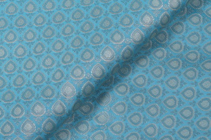 Tissu brocart floral de créateur à finition lisse pour robe de mariée, tenue ethnique et décoration - Product Image 4