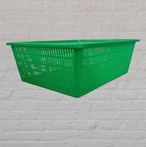 Plateau rectangulaire en plastique 100% PP vierge - 47,5X37,5X16,5 cm, couleur personnalisée pour la maison, mailles en plastique résistantes, tamis rectangulaires - Product Image 4