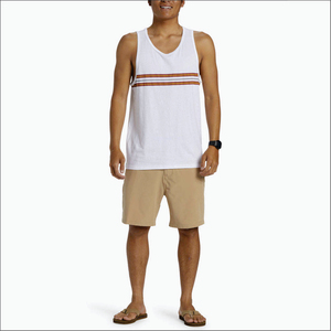 High Quality Vintage Men's Sleeveless Fitness Tank Top with Front <b>Logo</b> Quick Dry & Breathable Wholesale Price - Product Image 3