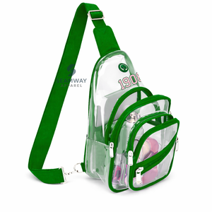 อัลฟ่า |   คาปา |   กระเป๋าสะพายข้างแบบใส Alpha Clear Crossbody ทำจาก PVC พร้อมซิปปิด ปลอดภัยได้รับการรับรอง สายสะพายปรับได้ - Product Image 2