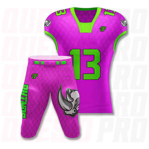 Tenues de football américain personnalisées brodées pour jeunes, équipes universitaires, maillots de flag football, shorts, ensembles, vêtements de sport par sublimation - Product Image 5