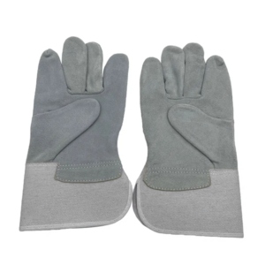 Guantes de seguridad de cuero vacuno partido para hombre, estilo canadiense, con certificación CE, resistentes al calor, antideslizantes, con puño de seguridad, 11 oz, venta al por mayor - Product Image 5