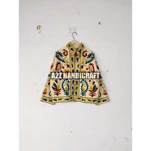 Veste courte en velours 100% coton de qualité supérieure, style bohème, classique et élégante, brodée à la main, best-seller 2025 - Product Image 2