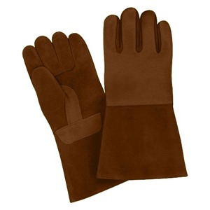 CAPTAIN INDUSTRY CI-WG-107 Guantes de Soldadura TIG de Cuero Vacuno Cortos y Largos a Bajo Precio, Unisex, de Dedo Completo, Antideslizantes e Impermeables - Product Image 2
