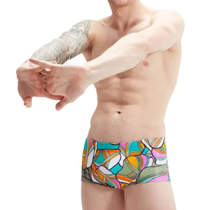 Slips de bain pour hommes imprimés par sublimation, taille basse, maillot de bain imperméable, sous-vêtements de plage pour hommes - Product Image 4