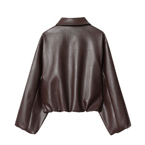 แจ็คเก็ตหนังผู้หญิงราคาถูก แฟชั่นใหม่ล่าสุด หนังแท้คุณภาพสูง รับสั่งทำ - Product Image 2