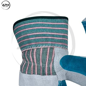 Guantes de Manipulación Reforzados con Palma de Tela de Contraste, Correa de Muñeca Ajustable, Puño Extendido y Paneles Múltiples, para Venta al por Mayor - Product Image 6