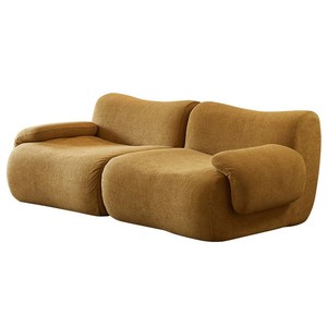 Sofá de tela enrollable de estilo italiano ZMAX, espuma de alta densidad y diseño resistente a la presión, muebles compactos para dormitorios y hoteles - Product Image 5
