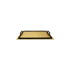 Gold Plated Rectangle Storage Tray Modern Design Polished Finish <b>Table</b> Use Single Tier Easy To Clean - Product Image 6