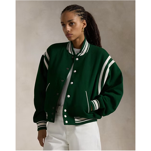 Chaquetas Universitarias para Mujer, Chaquetas Bomber Letterman, Chaquetas Bomber de Béisbol Lisas, Chaquetas Personalizadas con Letras 2026 - Product Image 1