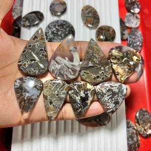 Ágata en Barra de Calidad Superior Exclusiva, Gema Suelta Hecha a Mano, Cabujón de Ágata en Barra Pulido y Liso para Fabricación de Joyas - Product Image 4