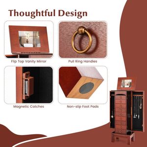 Armadio Portagioie a 9 Cassetti di Grande Capacità, Organizzatore con Cassetti Pratici - Product Image 5