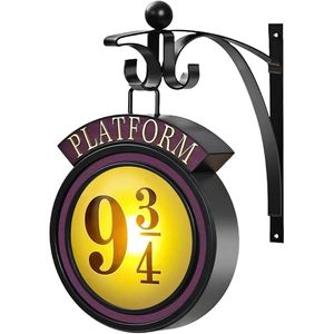 Lampada da Parete Vintage 9 3/4 con Luce Notturna, Insegna LED 9 3/4 da Appendere, Decorazione per la Casa, Regalo con Lampade da Parete - Product Image 1