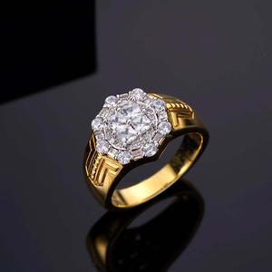 Luxury <b>Statement</b> Ring With Oversized <b>Cushion</b> Face And Decorative Side Design For Jewelry Retailers - Product Image 1