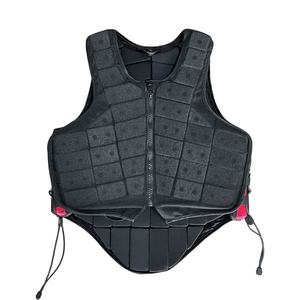 Chaleco de equitación unisex transpirable con cierre de cremallera, equipo de protección ajustable para actividades ecuestres - Product Image 6