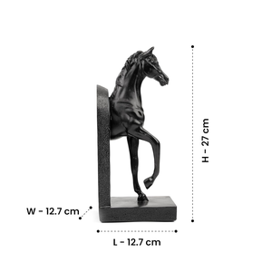 Handmade Spirit Untamed Stallion Bookends Majestic Horse <b>Decorative</b> <b>Book</b> Holder Set for Bookshelf <b>Decoration</b> - Product Image 2