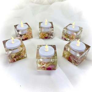 Modern Art Deco Resin Round Candle <b>Holder</b> Set Gold <b>Brass</b> Decorative <b>Candlestick</b> Diwali Wedding Home Decoration - Product Image 2