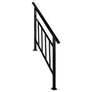 Corrimano in Ferro Nero Opaco Artisasset a 3 Livelli, Componenti Premium per Scale da Esterno - Product Image 3