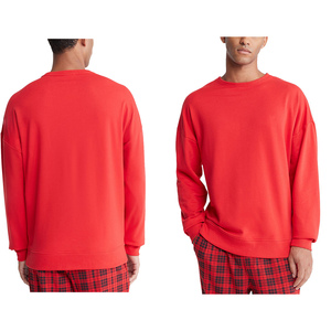 Autumn and Winter Men's <b>Pajamas</b> Solid Color V-neck Thick Warm Pijamas High Quality Cotton Sleepwear Custom Logo Home Wear - Product Image 5