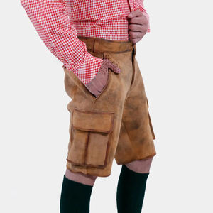 Los Más Vendidos del Oktoberfest 2025, Lederhosen Cortos Bordados Estilo Bávaro Vintage, Traje Tradicional Alemán Auténtico para Hombre - Product Image 5