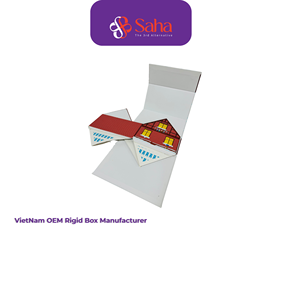 Fabricant OEM au Vietnam, boîte en carton rigide personnalisée en forme de maison pour l'emballage de bonbons et de chocolats - Product Image 4