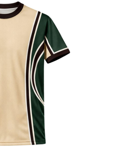 Men Beige Dark Green Brown Sport <b>T</b>-<b>Shirt</b> Shorts Set Breathable Quick Dry Gym Wear Athletic Running Training Activewear Color - Product Image 4