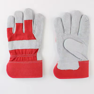 Gants de travail en cuir à prix de gros, vente chaude, en croûte de cuir de vachette, emballage personnalisé, marque privée, logo frontal, dernière arrivée - Product Image 6