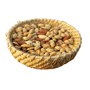 Panier rond en osier naturel fait main, bol de service rustique pour la cuisine, le stockage des aliments, des fruits, du pain et des collations - Product Image 2