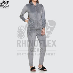 New Wholesale Plus Size Women's Yoga 2-piece <b>Velvet</b> Polyester Cotton <b>Tracksuit</b> Set Soft Breathable Jogger Eco-friendly Quick Dry - Product Image 3