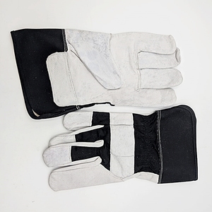 Guantes de Trabajo de Cuero, Negros y Blancos, ANSI/ISEA, Nivel de Corte 1, Ligeros, Resistentes a la Abrasión, de Uso General, con Orificio para el Pulgar - Product Image 4