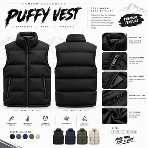 เสื้อกั๊กผู้ชายแบบ OEM ลายเสือดาว ผ้าควิลท์บุใยสังเคราะห์ อุ่นสบายสำหรับฤดูหนาว คอวี ซิปยาวเต็มตัว ไร้แขน ระบายอากาศได้ดี คุณภาพสูง สไตล์ลำลอง - Product Image 1