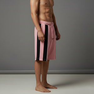 Men's Casual <b>Mid</b> Waist Running Pure Color High Quality Two <b>Layer</b> Quick Dry Breathable Gym Fitness Workout Shorts Wholesale - Product Image 3